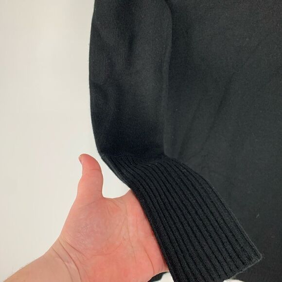 Wayf Black Puff Sleeve Sweater Dress XS - Picture 7 of 7